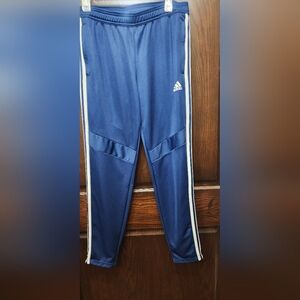 Adidas Navy Joggers with White Stripes